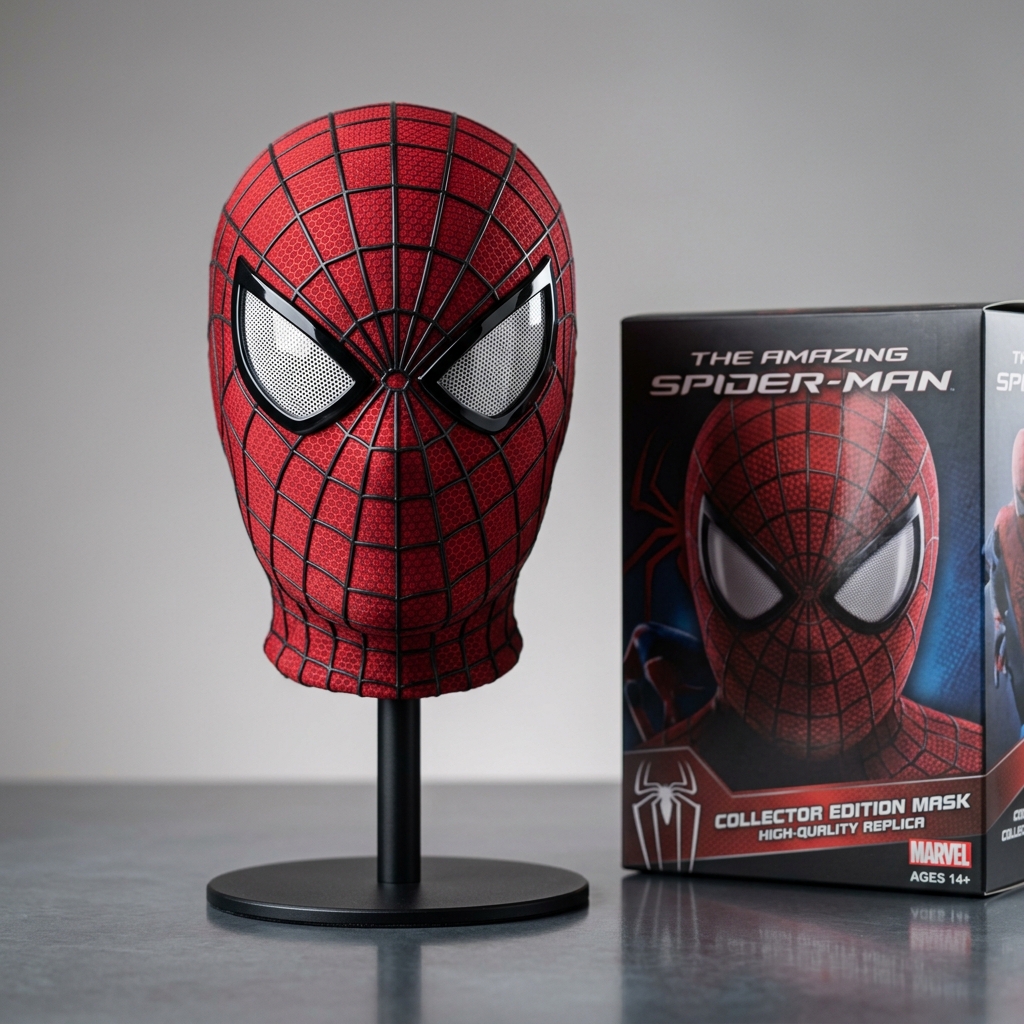 Spider-Man Wearable Motorized Moving Eyes Electronic Mask